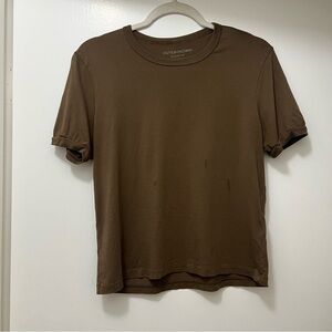 Outerknown woman’s Sojourn tee in Tawny Brown